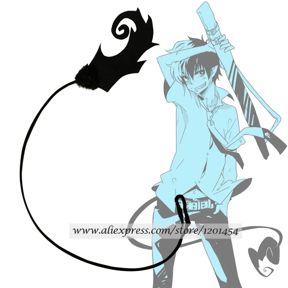 Ao no Blue Exorcist Okumura Rin Tail black blue Ver Fire аксессуары для косплея