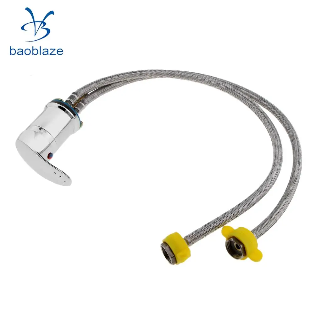 Hot & Cold Faucet with Hose Replacement Part for Spa Beauty Salon Shampoo Bowl 60 cm/70 cm/80 cm