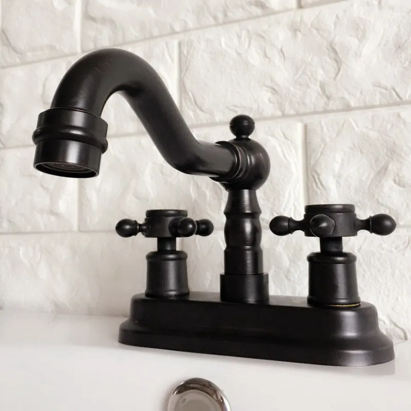 black-oil-rubbed-4-centerset-brass-kitchen-bathroom-vessel-sink-two-holes-basin-swivel-faucet-dual-handles-water-tap-ahg073