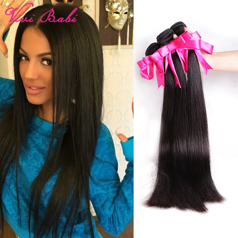 8a Eurasian Virgin Hair Straight 3pcs Rose Hair Product Free