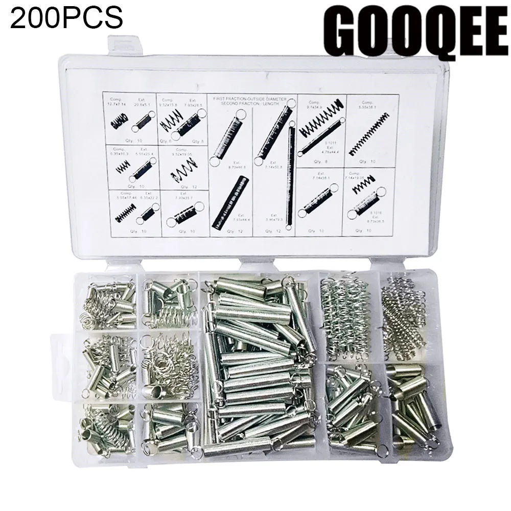 200PCS/set hardware Tension spring compression spring set in box 20
