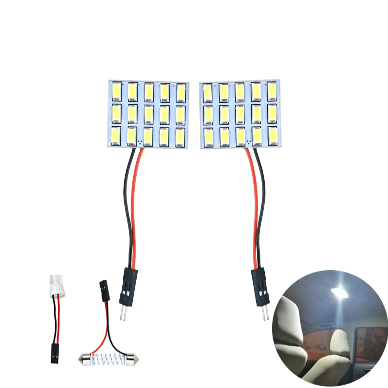 

Auto Interior LED Dome Map Light Bulb LED panel LED Bulb Decals for Peugeot 307 207 407 206 308 Renault Clio Captur Megane 2 3