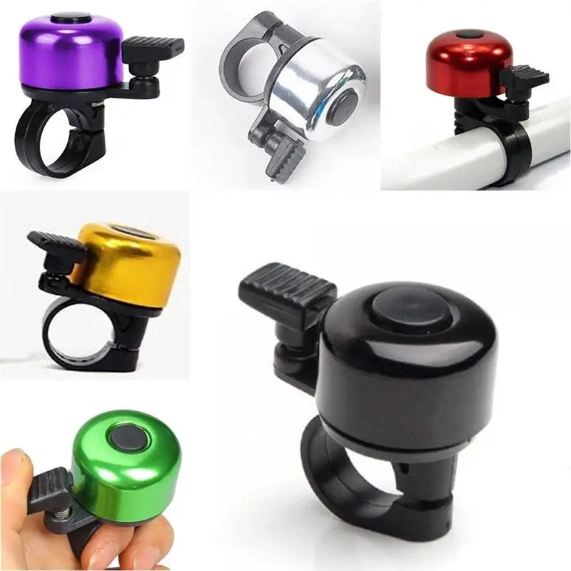 

Alloy Mini One Touch Bicycle Bike Handlebar Bell Ping Ring Horn Lever Cycle Push Bike (Silver)