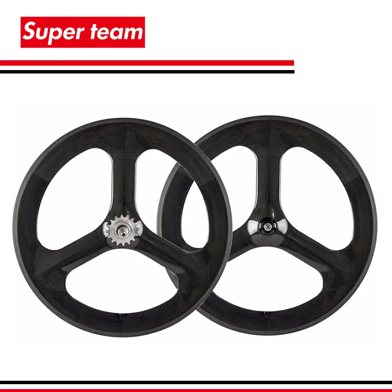 

New arrival fixed gear wheelset 700C clincher fixed wheels glossy finish 23mm width for fixed bike