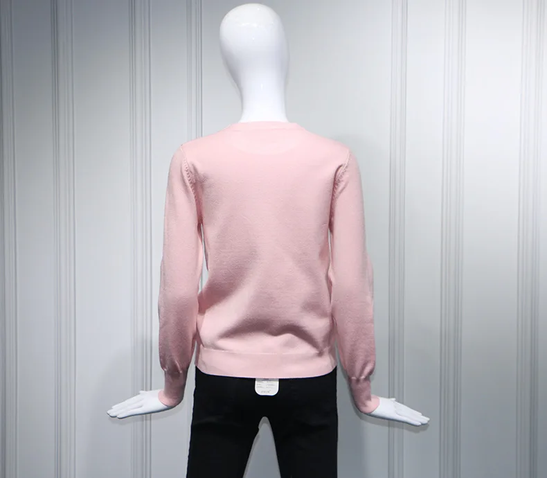 Star Sun Li Ball Competition with Pink Cartoon Elephant Patterns Round-necked Turtleneck Sweater Knitted Top Tide Women 2019 Star Sun Li Ball Competition with Pink Cartoon Elephant Patterns Round-necked Turtleneck Sweater Knitted Top Tide Women 2019