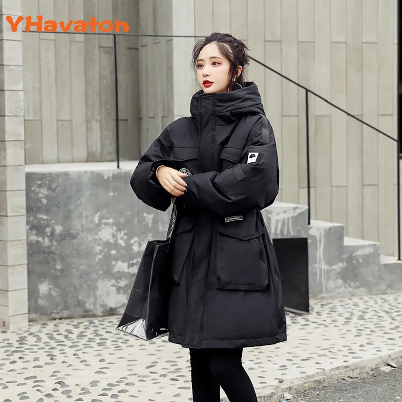

2019 Winter New Collection White duck down Hooded Women's Winter Coat Parka European Style Warm Stylish Women's Winter Jacket