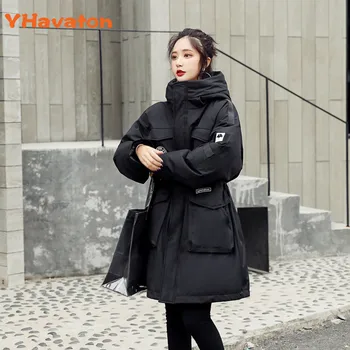 

2020 Winter New Collection White duck down Hooded Women's Winter Coat Parka European Style Warm Stylish Women's Winter Jacket