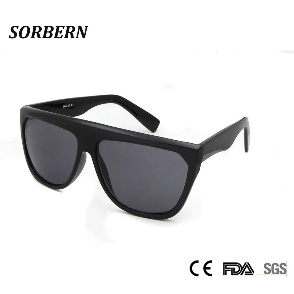 

SORBERN Oversized Square Sunglasses Women 2018 Big Black Shades For Women Uv Protection Sun Glasses Female Punk Lunette Soleil