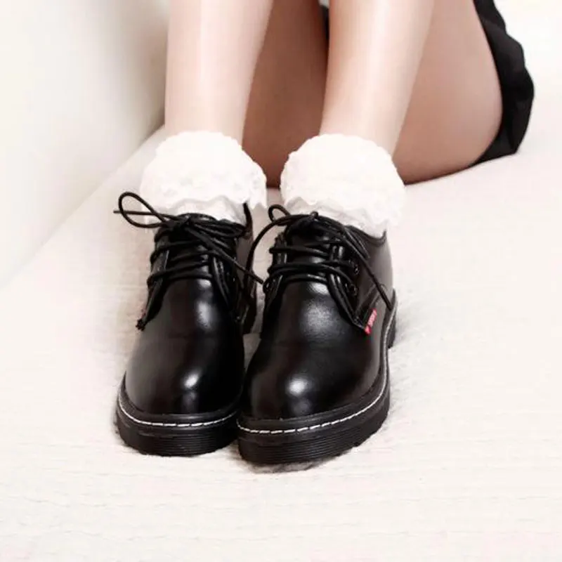 black retro shoes