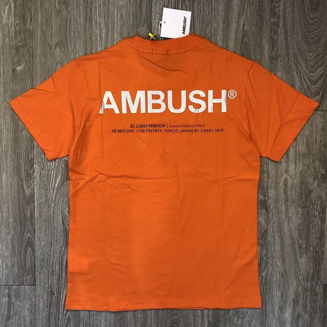 AMBUSH T Shirts Men Women 1:1 Summer Casual Cotton Brown Ambush T ...