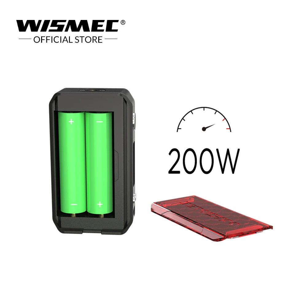 WISMEC SINUOUS V200 Kit with Amor NSE Tank Output 200W in 1.3 ohm WS04 MTL/0.27ohm WS-M Coil 3ml Capacity E-Cigarette vape kit WISMEC SINUOUS V200 Kit with Amor NSE Tank Output 200W in 1.3 ohm WS04 MTL/0.27ohm WS-M Coil 3ml Capacity E-Cigarette vape kit