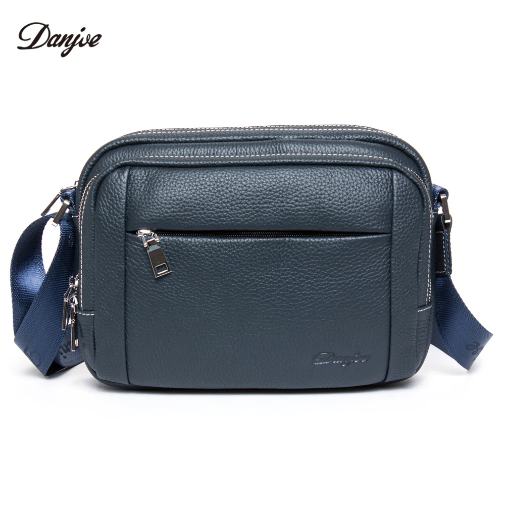DANJUE Genuine Leather Mini Bag Men Classic Brand Messenger Bag Male Real Cowskin Daily Shoulder Bag Male Small Man Bag Trendy DANJUE Genuine Leather Mini Bag Men Classic Brand Messenger Bag Male Real Cowskin Daily Shoulder Bag Male Small Man Bag Trendy