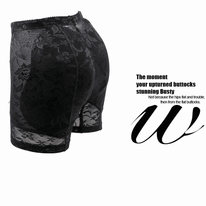 2018 Sexy Women Boyshorts Mid Rise Booty Butt Enhancer Padded Hip and