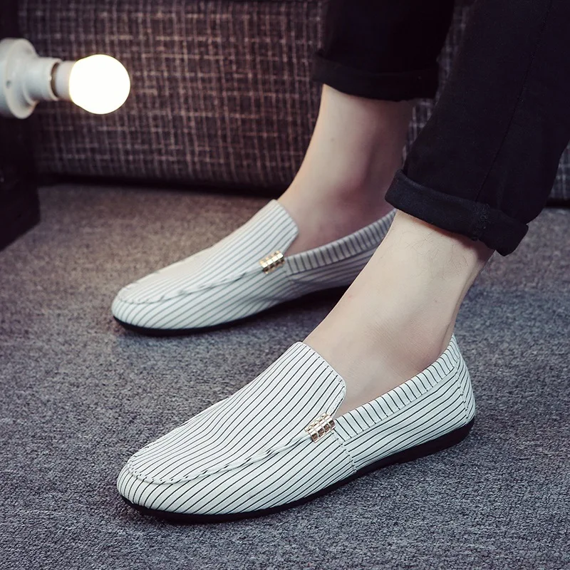 

New Fashion Summer Spring Men Shoes Loafers Leather Shoes Breathable Male Casual Flats Loafers