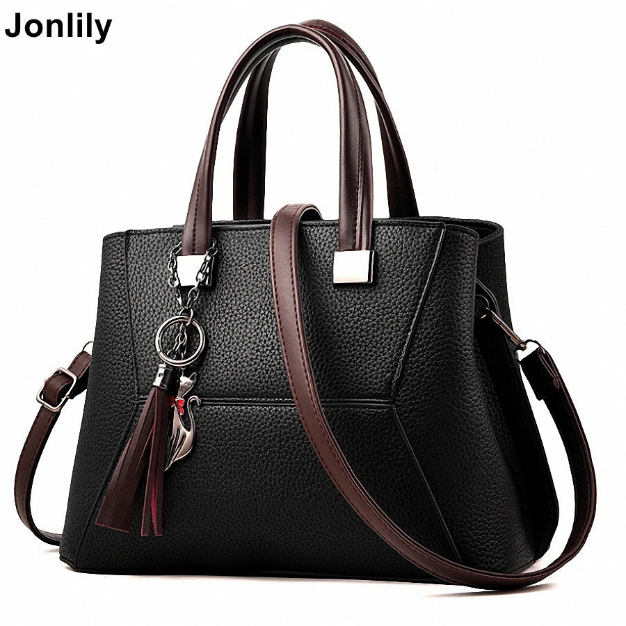 

Jonlily Women Fashion Totes PU Leather Shoulder Bags Handbags messenger crossbody shoulder bags for Ladies and Girls -KG037
