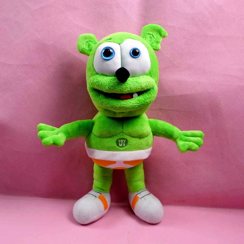 Free shipping Hot Sale 30cm Gummy Bear Voice Pet Funny Lovely Toys Sounding Plush Toy Best For