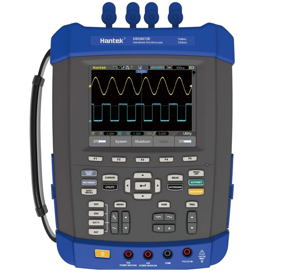 HANTEK DSO8072E 70MHz 6 IN1 Handheld Digital Oscilloscope+Signal generator+DMM+Recorder