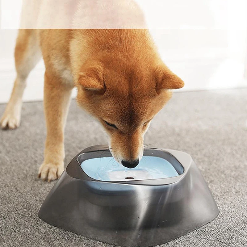 Kimpets новая плавающая вода силиконовая миска для домашних животных собак кошек Питьевая не мокрая миска для рта