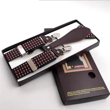 Мужская 4 клип PU жаккардовая Подвеска