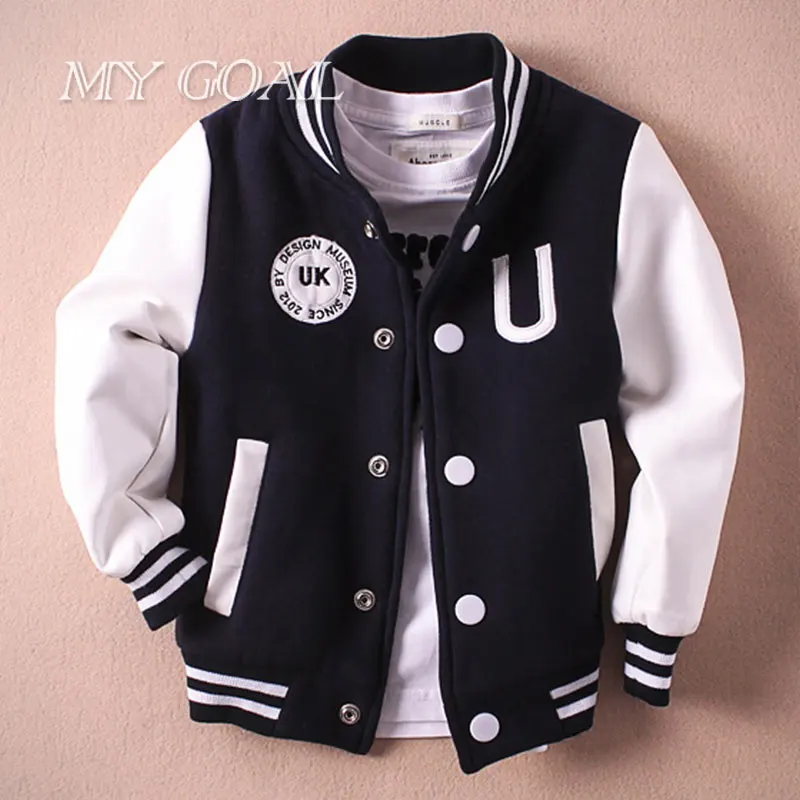 2 8 T Bebe Garcon Vetements Garcons Veste Printemps Lettre Garcons Outwear Pour Enfants Enfants Manteaux Pour Garcons Baseball Sweatershirt Aliexpress