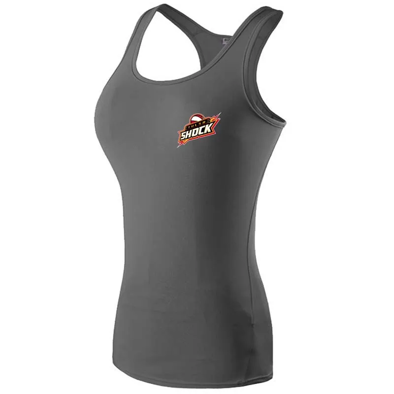 Tulsa Shock t Shirt Training фитнес быстросохнущие женские рубашки компрессионная футболка