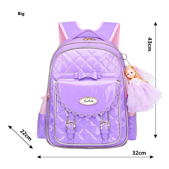 Buy High quality Girls Children School Bag With Doll Kids Students Waterproof