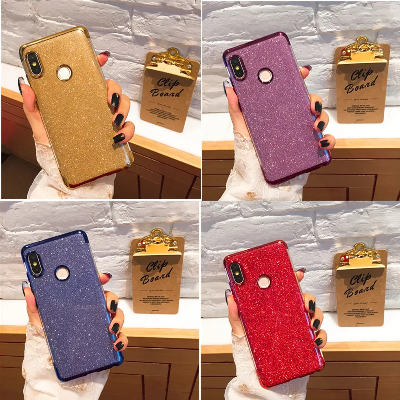 

For Xiaomi Redmi Note 7 Pro 6 5 Pro Redmi 6A Case Luxury Glitter Soft TPU Case For Xiaomi Mi 9 SE Mi 8 Lite Mi A1 A2 5X 6X Cover
