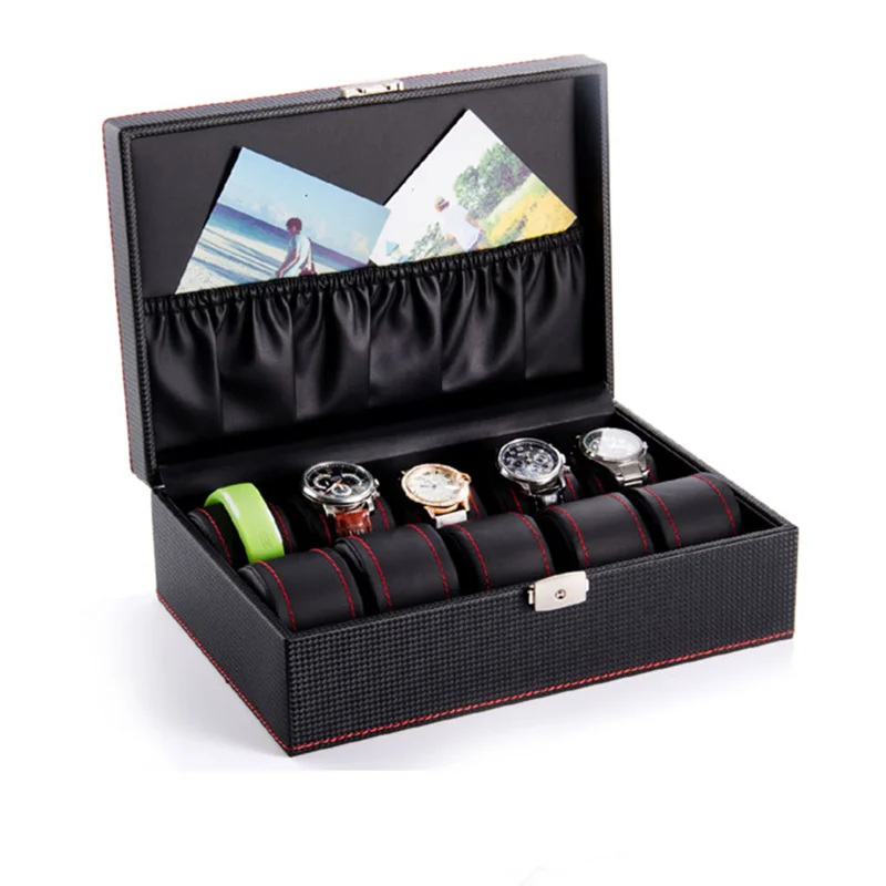 Кожаная Шкатулка для часов 10 отделений W038|watch storage box|brand watch boxwatch box |