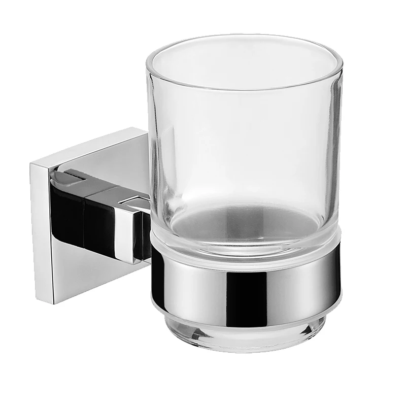 moderna argento spazzolino titolari in acciaio inox sus 304 cromo lucido singolo tumbler tazza holder accessori