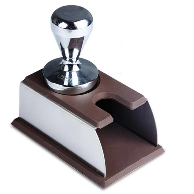 Realand крепкая нержавеющая сталь силиконовая эспрессо Кофейная стойка для трамбовки Бариста инструмент трамбовки держатель Полка кофемашина тоже