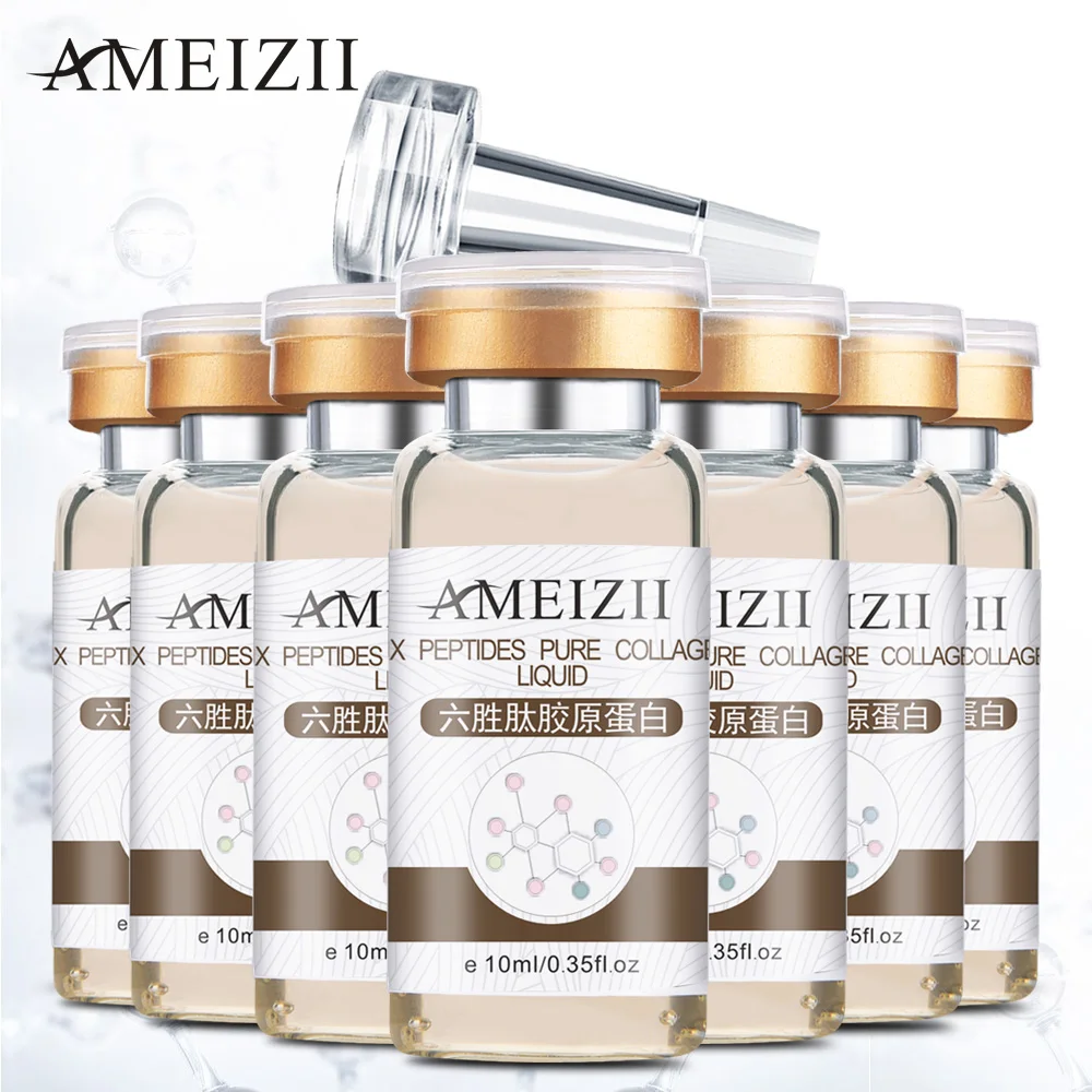 AMEIZII шесть сыворотка с пептидами коллагеновая жидкость отбеливание укрепляющий уход за кожей увлажняющий омолаживающий крем для подтяжки лица против морщин