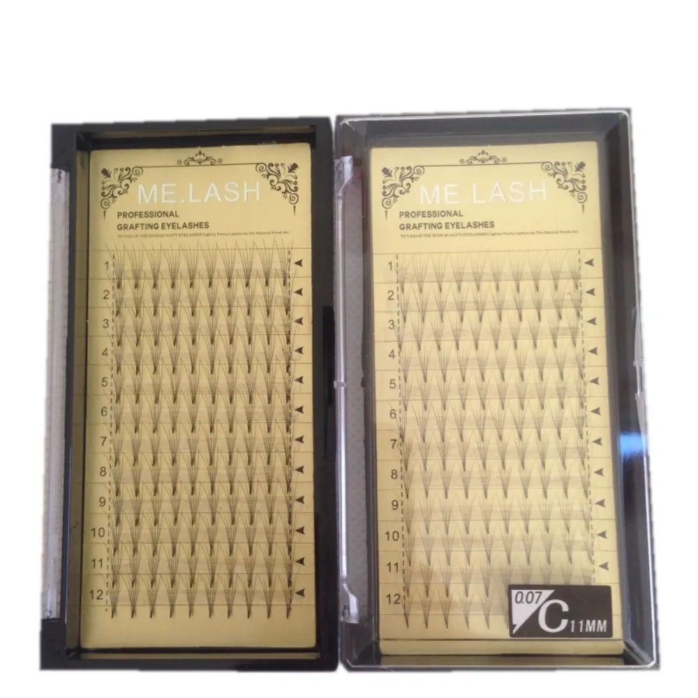 ME.LASH 5 trayslot Natural Long 5D 3D Russia Volume Best Quality Premade Fans Individual Eyelashes Extensions Free Shipping (3)