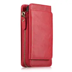 MXHYQ Роскошный кожаный многофункциональный бумажник карты на Молнии Сумочка чехол для iPhone 6 для телефона случаях