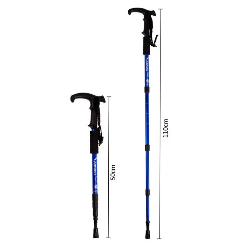 Nuevo estilo de aleación de aluminio de bastón ajustable Escursionismo Camminare Trekking rastro ultraligero Regolabili Nuevo estilo de aleación de aluminio de bastón ajustable Escursionismo Camminare Trekking rastro ultraligero Regolabili
