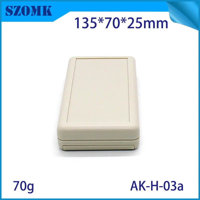 szomk handheld plastic enclosure for electronics plastic case 3 AA battery holder remote control box scanner plastic sensor shell plastic housing device box (37)