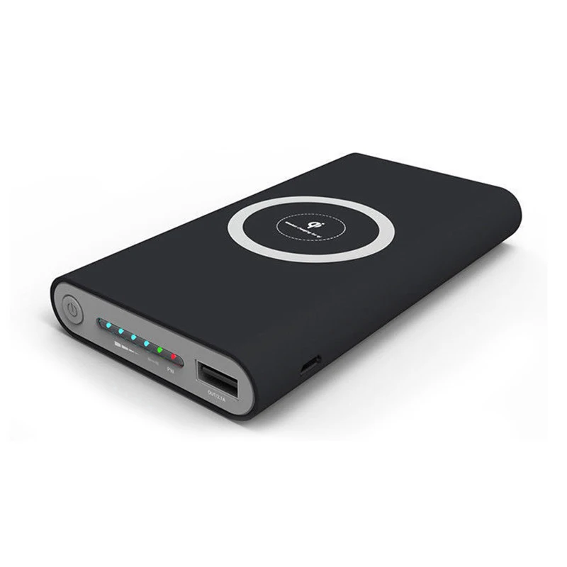 Qi Беспроводное зарядное устройство 10000 мАч с портом USB Type C без