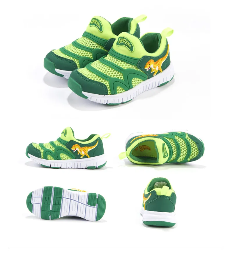 Dinoskulls Toddler Boy Sneakers Mesh Breathable Kids Shoes for Girl 2019 Summer Beach Shoes Sport Running Children's Trainers