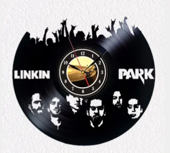 Linkin Park Виниловая пластинка настенные часы-получить уникальный Декор стены гаража-идеи подарка для мальчиков и девочек-рок уникальное современное искусство - Цвет: 3