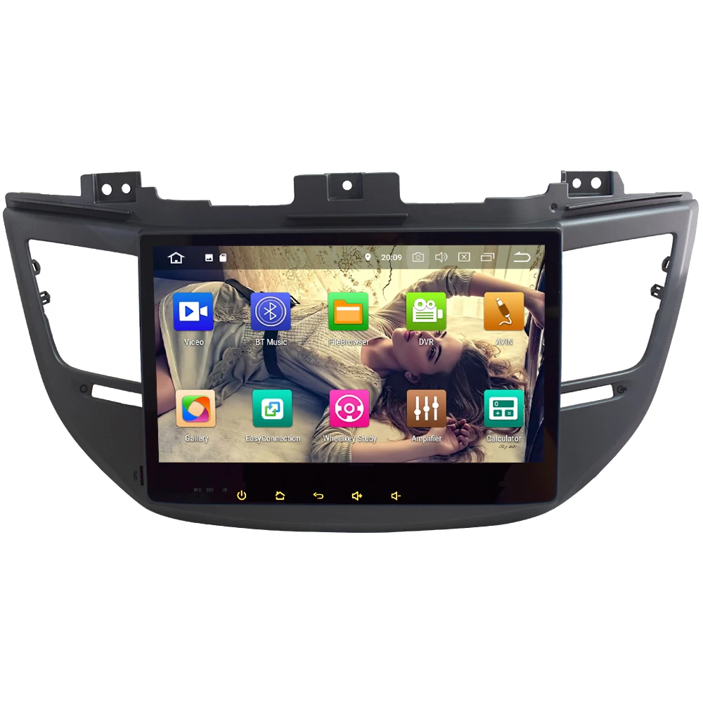 Sale KLYDE 10.1" Octa Core Android 8 7.1 4GB RAM 32GB ROM Car DVD Multimedia Player Radio For Hyundai Tucson IX35 2015 2016 2017 2018 1
