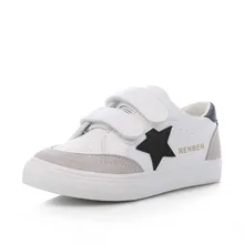 Enfants shoes pour fille garçons shoes cuir Artificiel 2017 printemps automne nouveaux garçons filles shoes blanc shoes espadrilles de mode