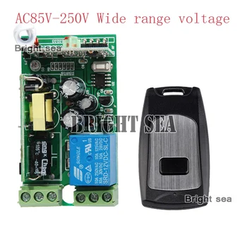 

315/433MHZ free shipping AC85V-250V 10A 1 CH RF Wireless Remote Control System 1 transmitter and 1 receiver ,waterproof remote