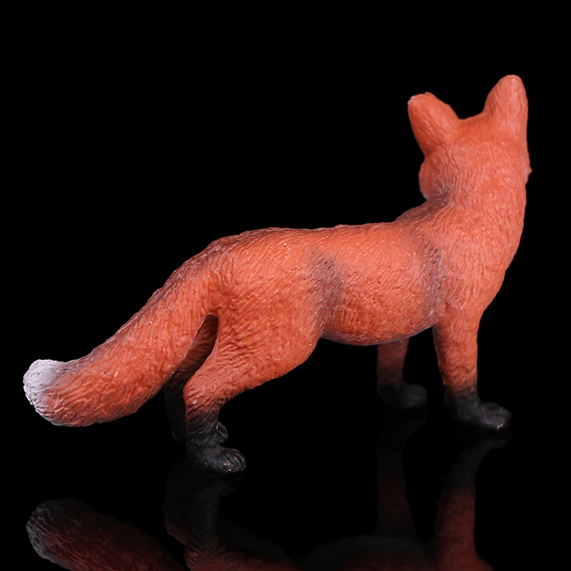 Realistic red fox wildlife zoo animal figurine model figure for kids toy gift Jl 