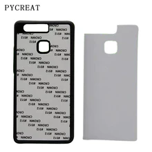 2D сублимации случае резиновые ТПУ Обложка для Huawei Ascend P9 Coque передачу тепла силиконовые Fundas с пустой металлический Алюминий Подставки