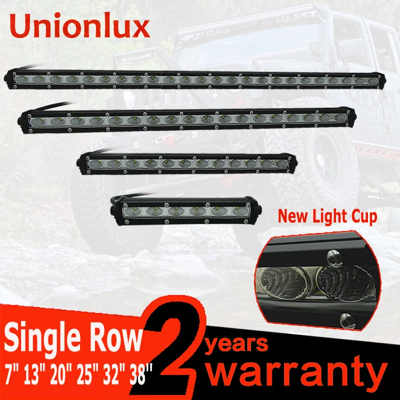 

Super Slim LED Bar Straight LED Light Bar Single Row 7/13/20/25/32/38inch Auto SUV 4X4 ATV OffRoad LED Work Light