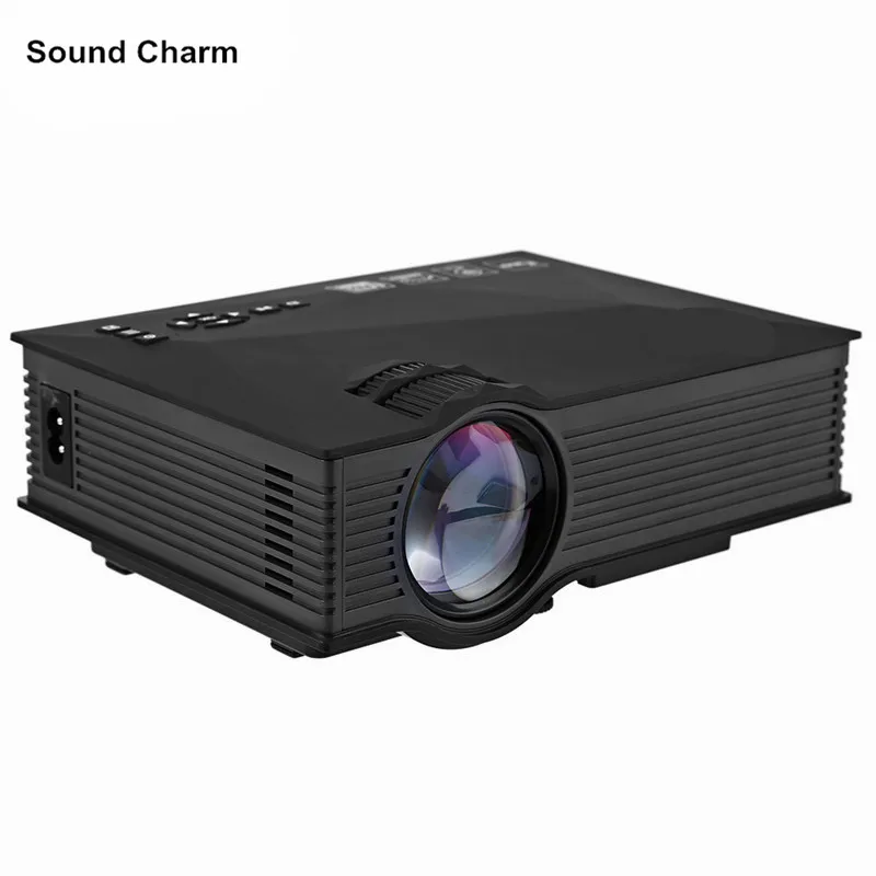 Новый UC46 ЖК-дисплей Мини пико Портативный проектор Full HD 1080 P дома Театр 1200 люмен 2.4