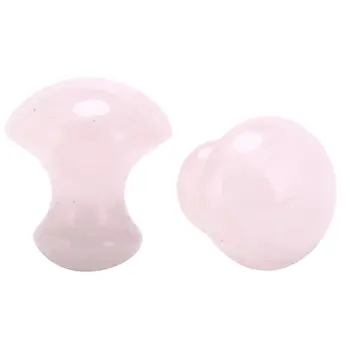 

2019 New Natural Jade Derma Face roller Neck Healing Slimming Massager Mushroom Jade roller Therapy Rose Quartz Lift Skin Tool
