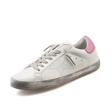 New Brand Designer 2017 Italy Golden Genuine leather Casual Men Shoes Goose All Sport Star Breathe Shoes Footwear Zapatillas