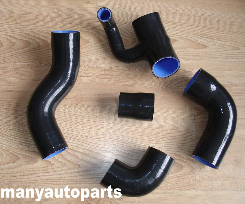 

BLACK SILICONE TURBO BOOST HOSE FIT FOR VOLVO 850 S70 V70 T-5/T-5R T5 T5S T5R 2.3L