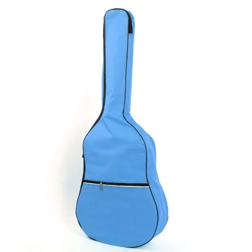 Gig Bag Case Soft Padded Straps for Folk Acoustic Guitar 39 40 41 Inch Sky Blue