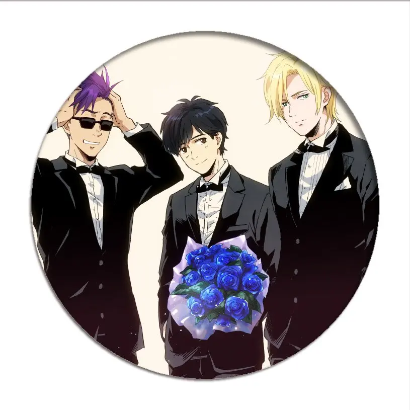 Манга Akimi Yoshida Банановая рыба Okumura Eiji значок косплея Ash брошь с рысью Pins Мультяшные